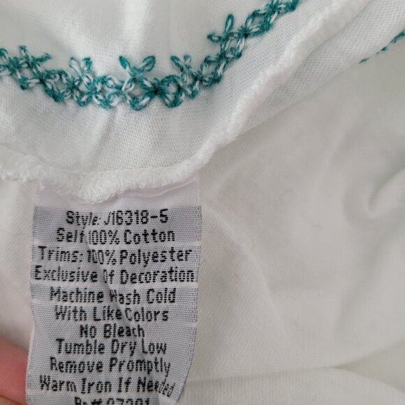 Johnny Was Floral Embroidered Cotton Top - Picture 5 of 5